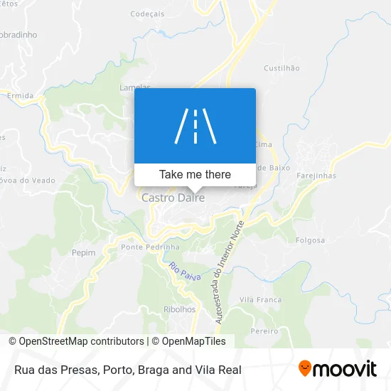Rua das Presas map