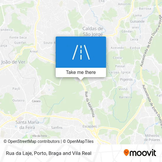 Rua da Laje mapa