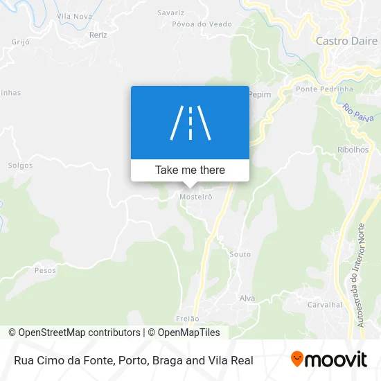 Rua Cimo da Fonte map