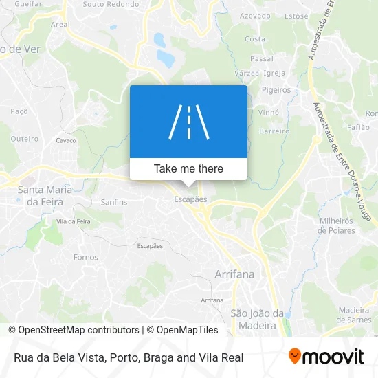 Rua da Bela Vista map