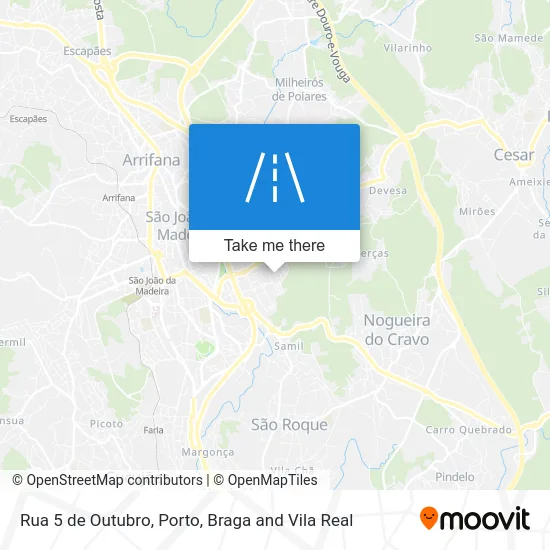 Rua 5 de Outubro map