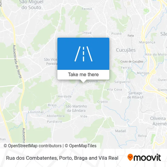 Rua dos Combatentes map