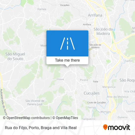 Rua do Fôjo map