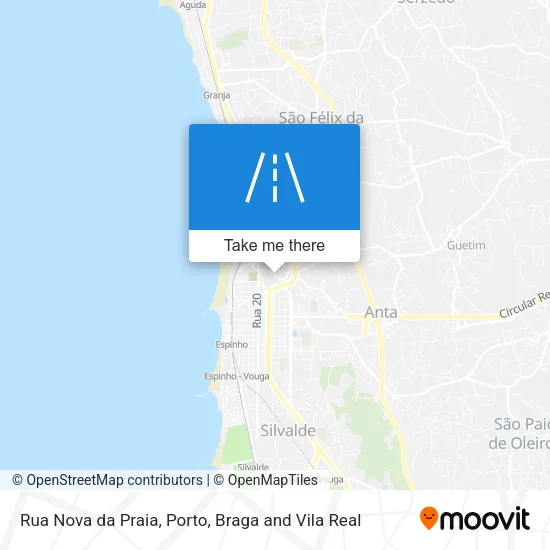 Rua Nova da Praia map