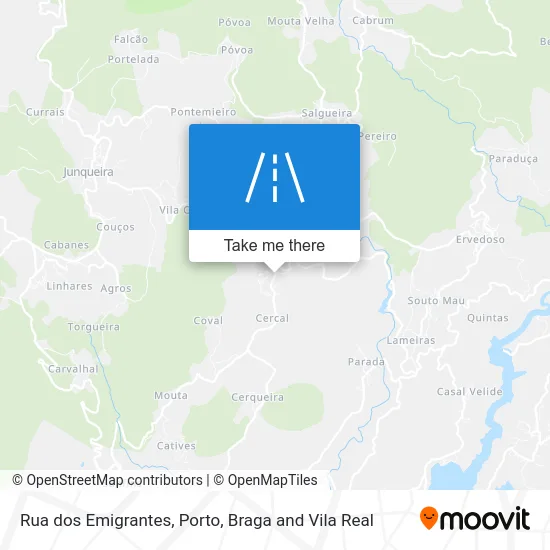 Rua dos Emigrantes map