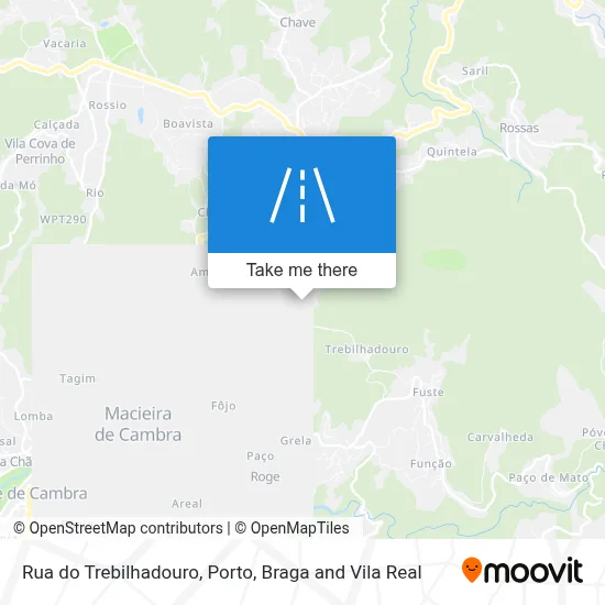 Rua do Trebilhadouro map
