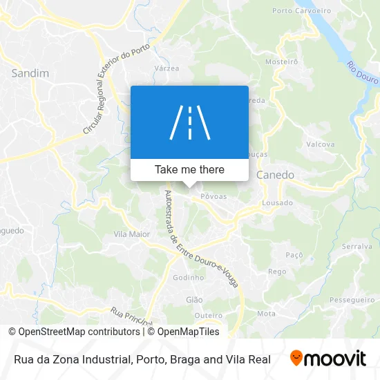 Rua da Zona Industrial map