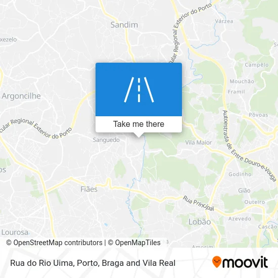 Rua do Rio Uima map