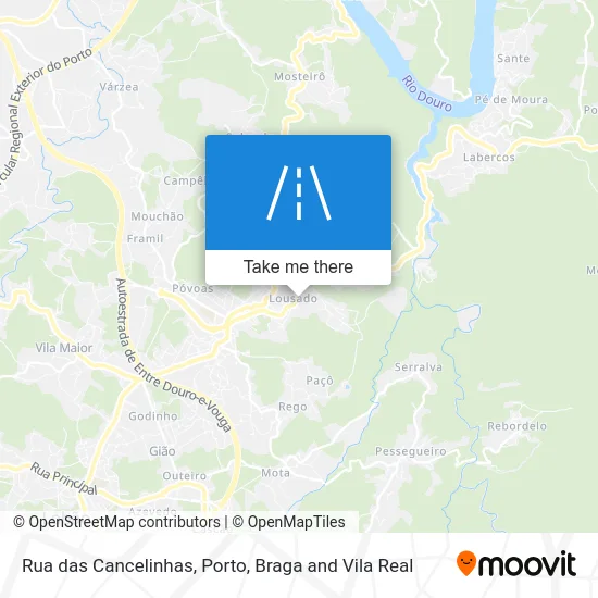 Rua das Cancelinhas map