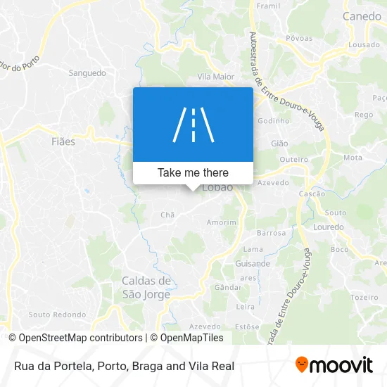 Rua da Portela map