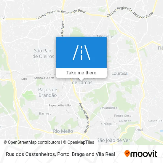 Rua dos Castanheiros map