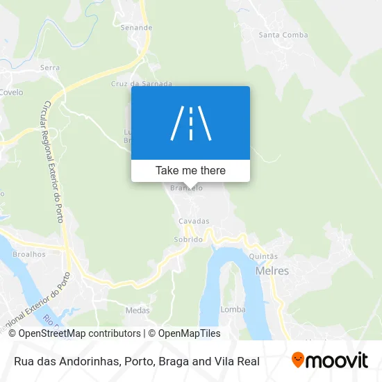 Rua das Andorinhas map