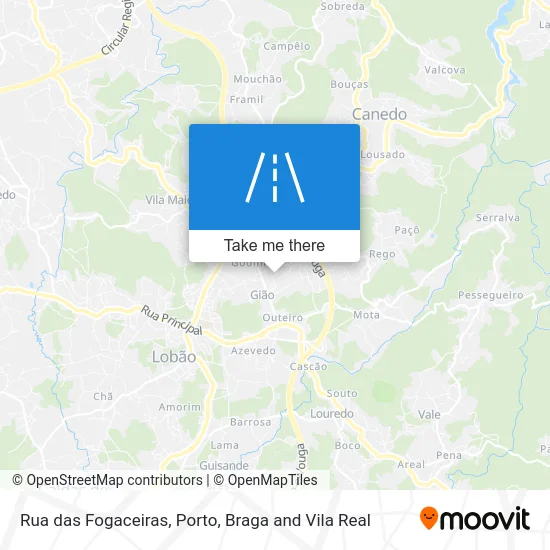Rua das Fogaceiras map