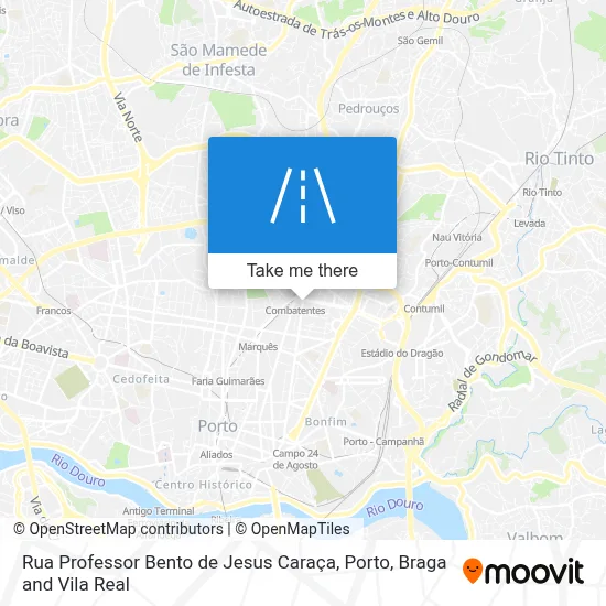 Rua Professor Bento de Jesus Caraça map