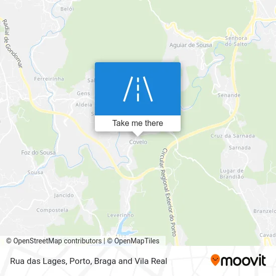 Rua das Lages map