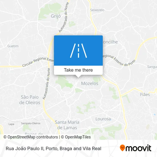 Rua João Paulo II map