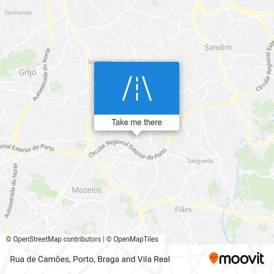 Rua de Camões map