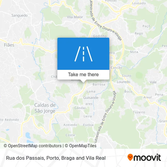 Rua dos Passais map
