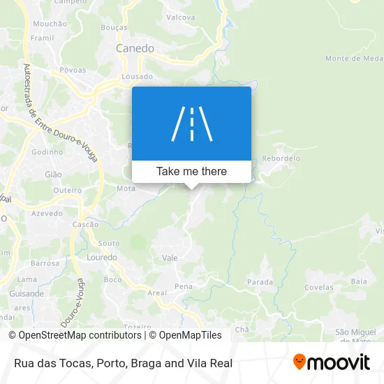 Rua das Tocas map