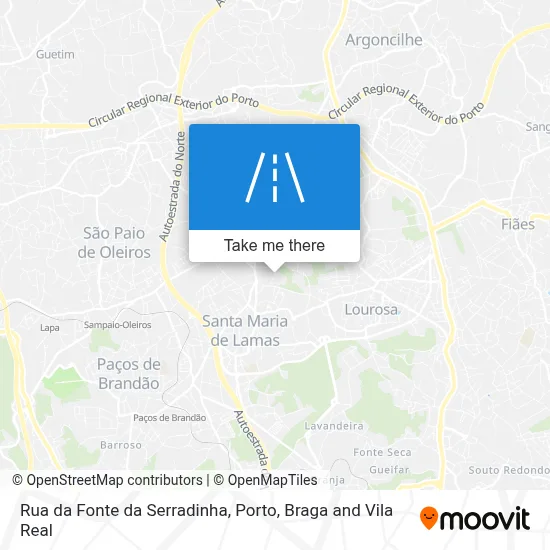 Rua da Fonte da Serradinha map
