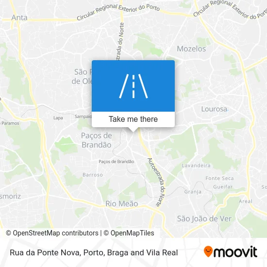 Rua da Ponte Nova map
