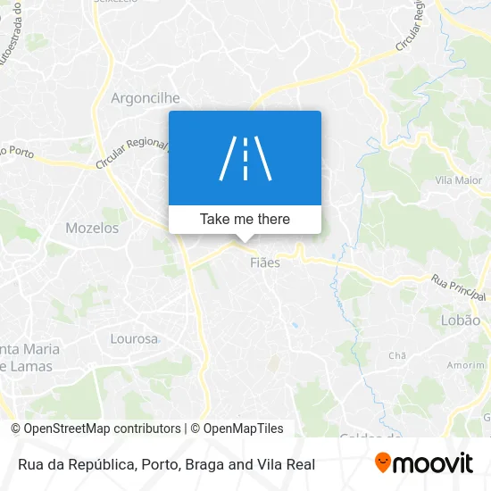 Rua da República map