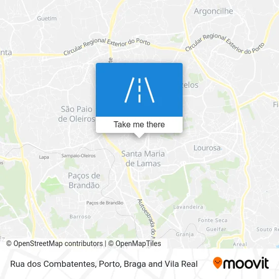 Rua dos Combatentes map