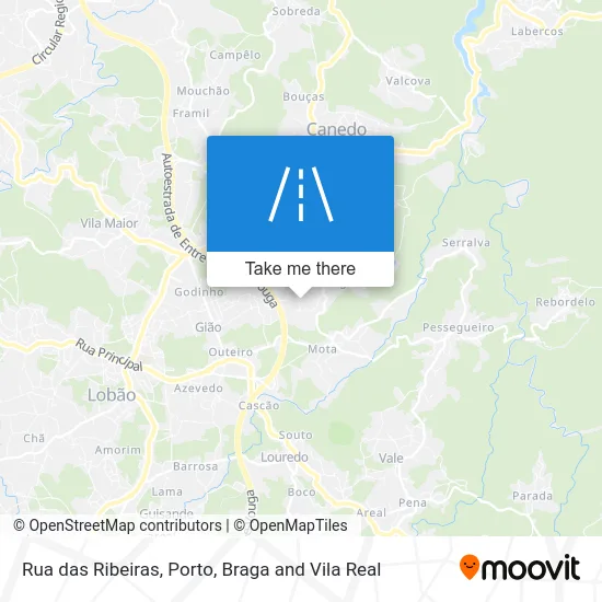 Rua das Ribeiras map