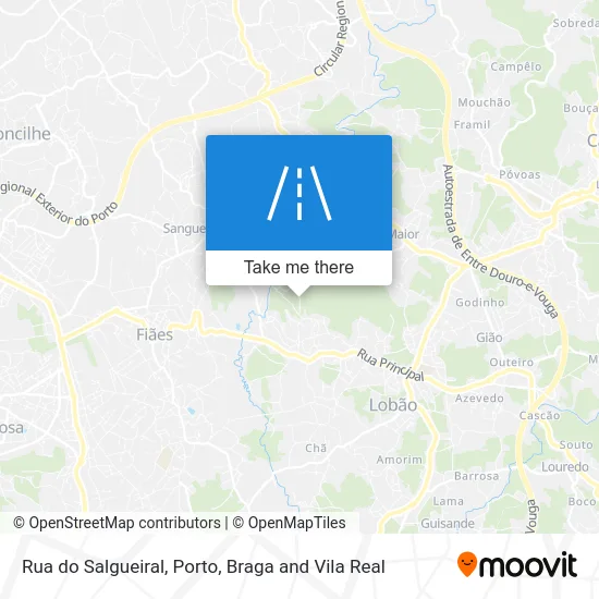 Rua do Salgueiral map