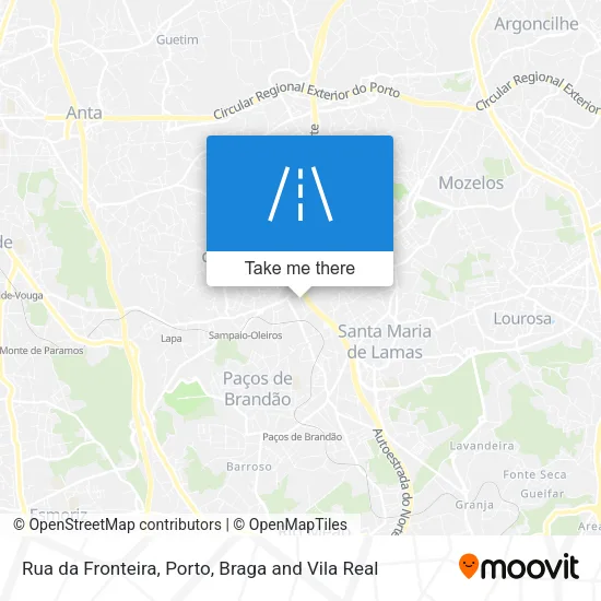 Rua da Fronteira map
