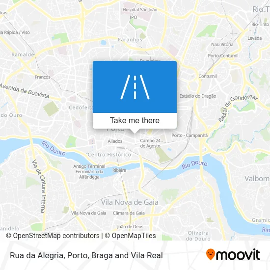 Rua da Alegria map