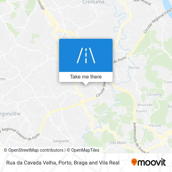 Rua da Cavada Velha map