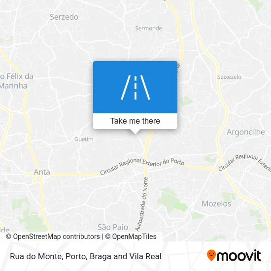 Rua do Monte map