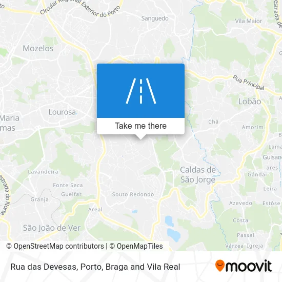 Rua das Devesas map