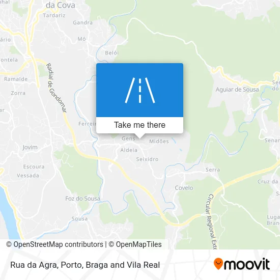 Rua da Agra map