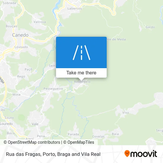 Rua das Fragas map