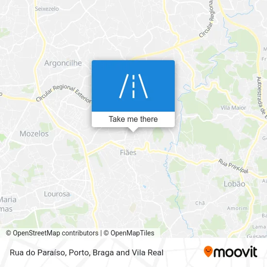 Rua do Paraíso map