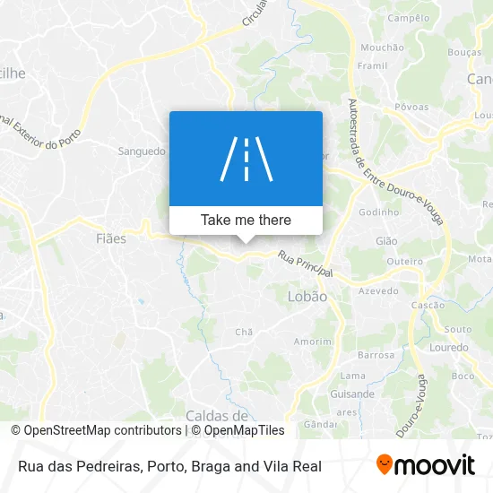 Rua das Pedreiras map