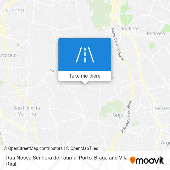 Rua Nossa Senhora de Fátima map