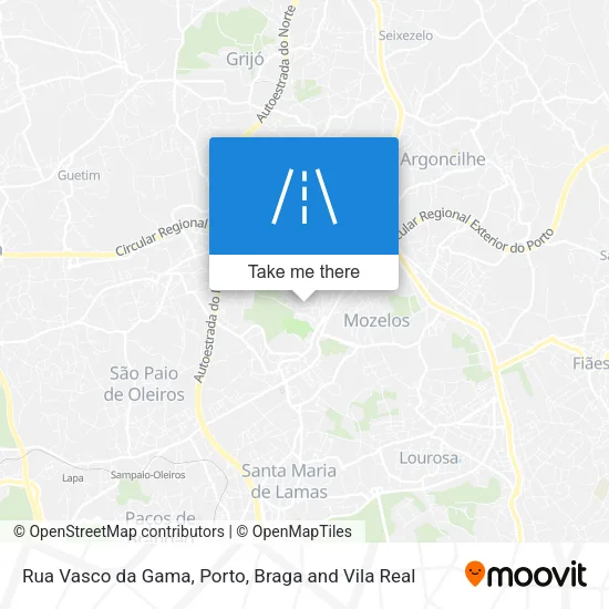 Rua Vasco da Gama map