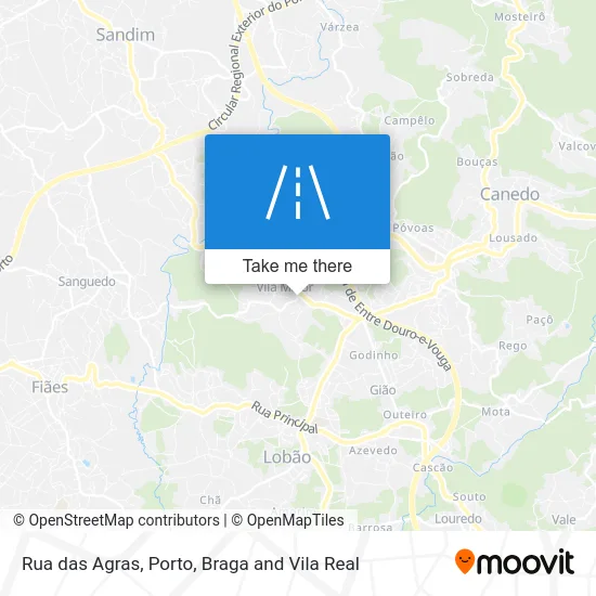 Rua das Agras map