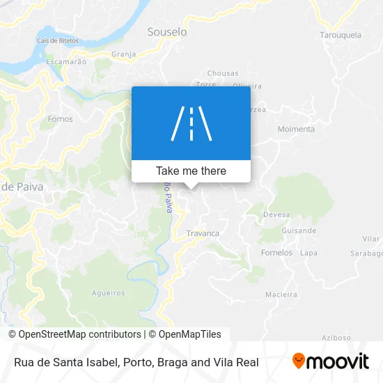 Rua de Santa Isabel map