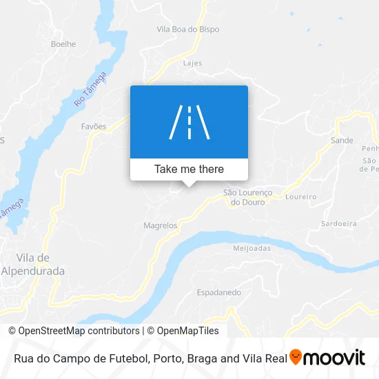 Rua do Campo de Futebol map