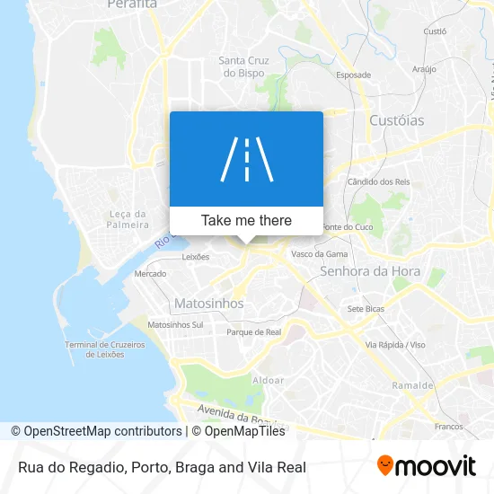 Rua do Regadio map