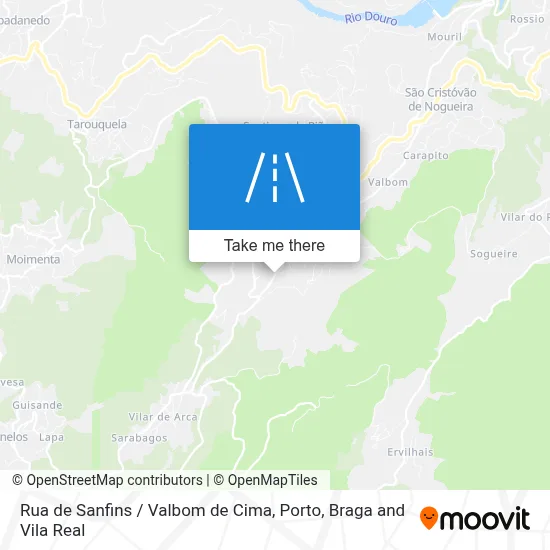 Rua de Sanfins / Valbom de Cima map