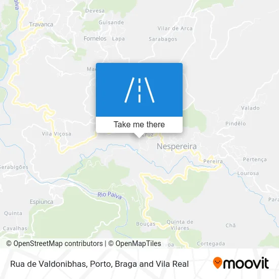 Rua de Valdonibhas map