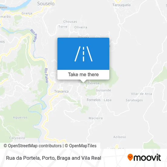 Rua da Portela map