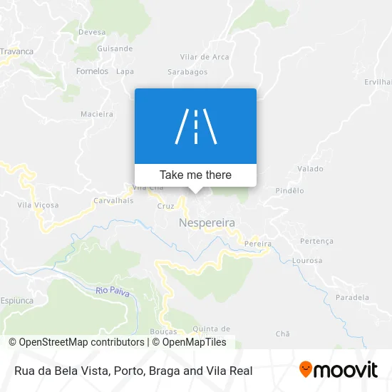 Rua da Bela Vista map