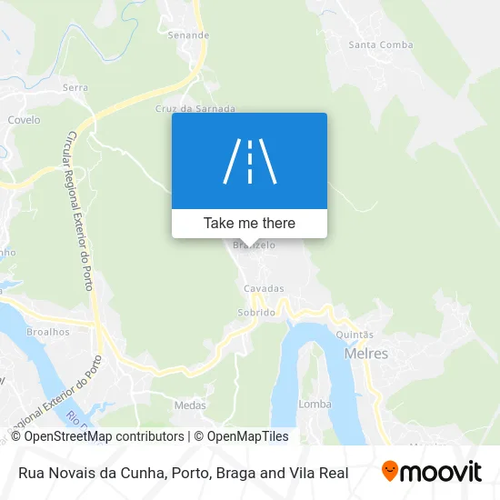 Rua Novais da Cunha map