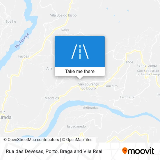 Rua das Devesas map